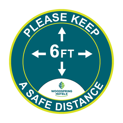 Keep A Safe Distance Floor Decal ProFillment