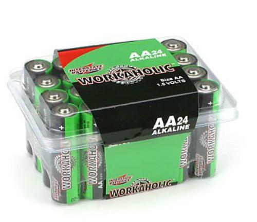 AA Battery, Alkaline - Pack of 24