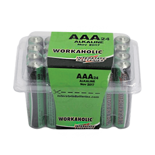 AAA Battery, Alkaline - Pack of 24
