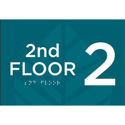 Elevator Floor ID Sign - 2nd Floor