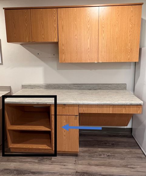 ADA Microwave Base Cabinet