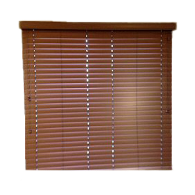 2" Faux Wood Blind: Cognac (size 53x55)