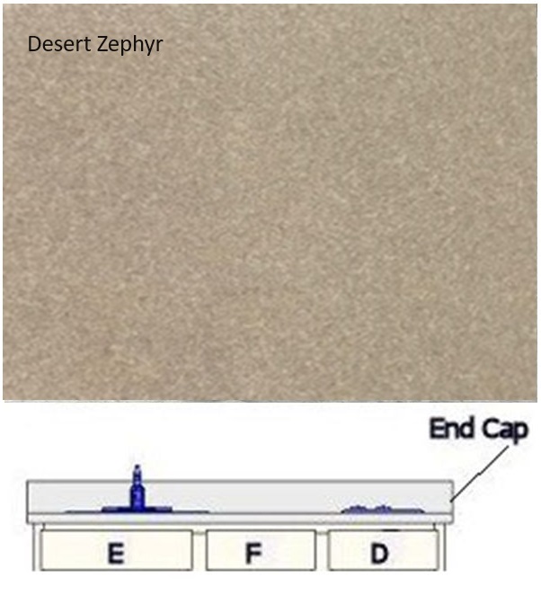 RIGHT Kitchen Endcap - Desert Zephyr