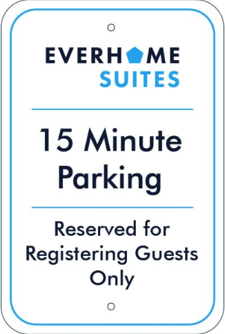 15 Minute Parking Sign