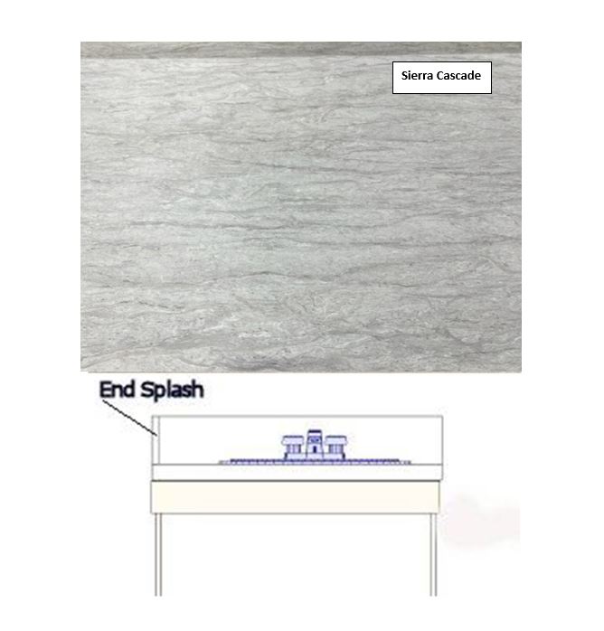 LEFT Vanity Side Splash Sierra Cascade ProFillment