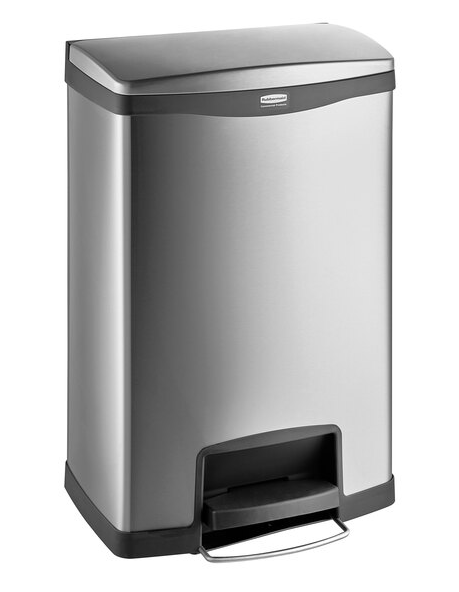 Step-On Rectangular Trash Can